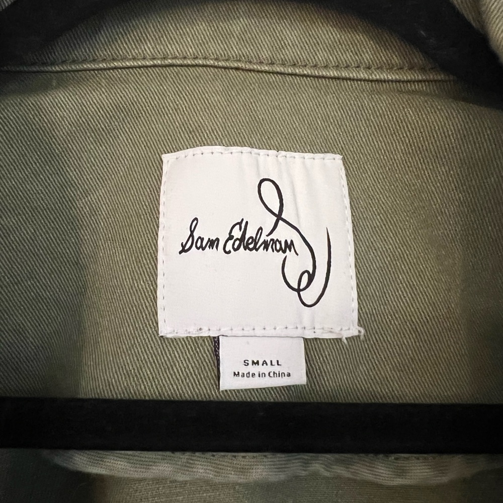 Sam Edelman Green Utility Jacket Casual Style - Picture 2 of 2